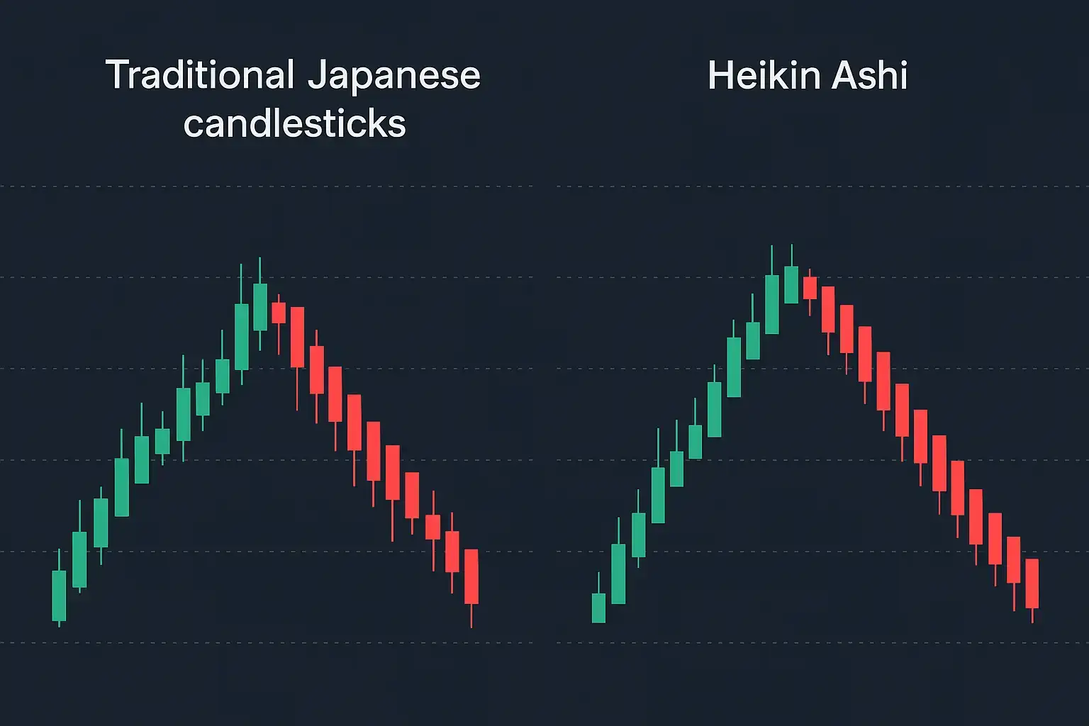 تكون شموع Heikin Ashi