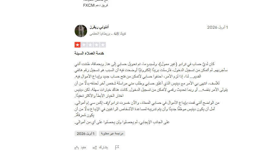 تراست بايلوت اف اكس سي ام