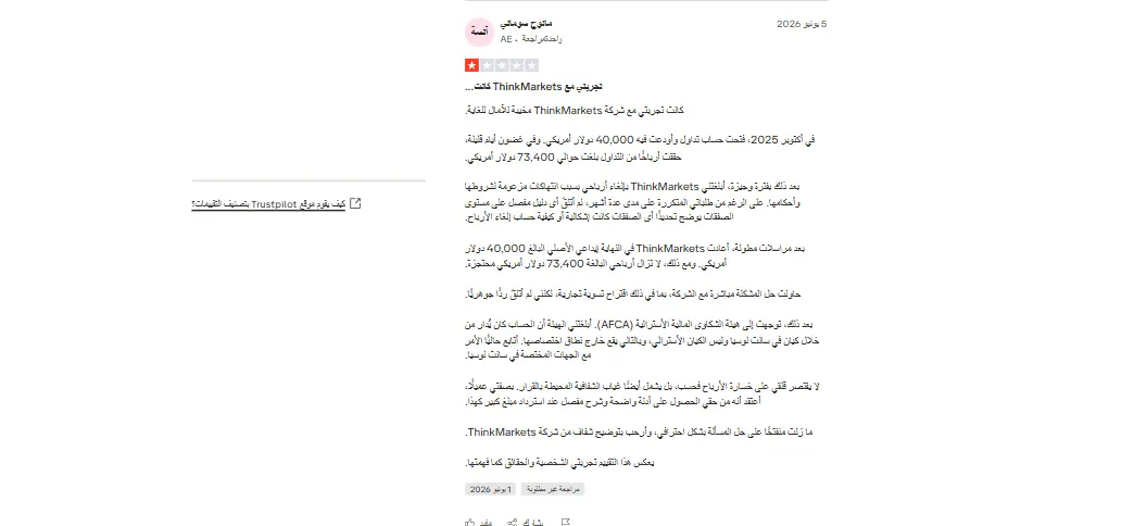 اراء حول ثينك ماركتس