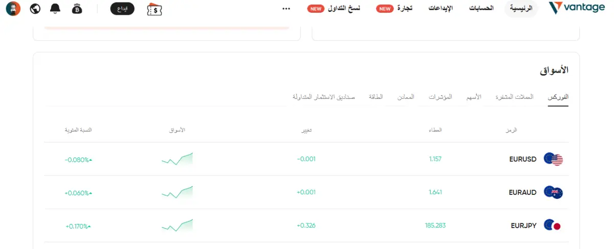الأصول المالية المتاحة لدى شركة فانتج