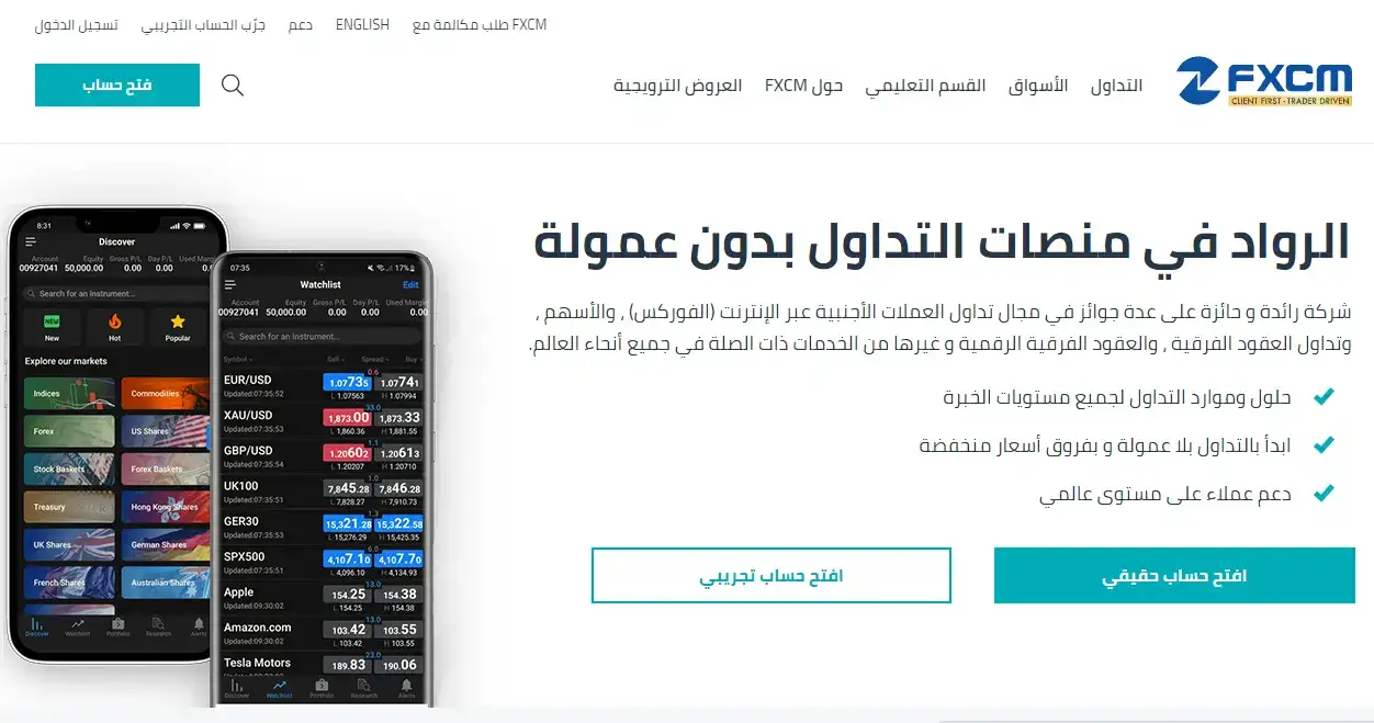 شركة اف اكس سي ام FXCM