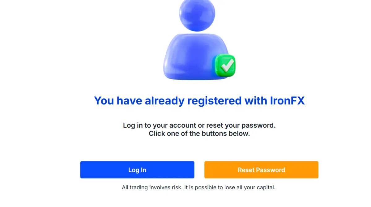 فتح حساب تداول IronFx