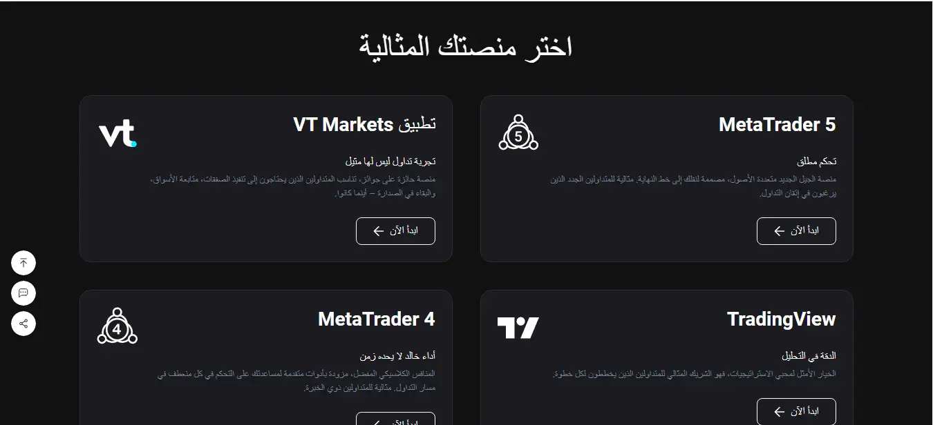 منصات شركة في تي ماركتس VT Markets