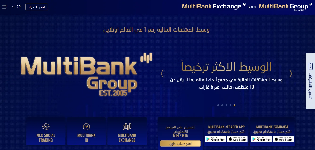 تقييم شركة ملتي بانك - MultiBank Exchange