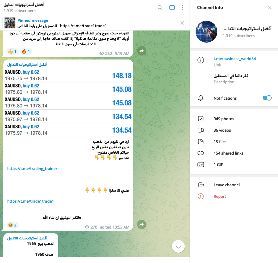 استخدام أساليب التسويق الخادعة عبر تليجرام